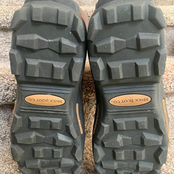 Muck Boots Men's Orange/Black Fabric Arctic Insulated  Waterproof Boots. - Picture 9 of 11